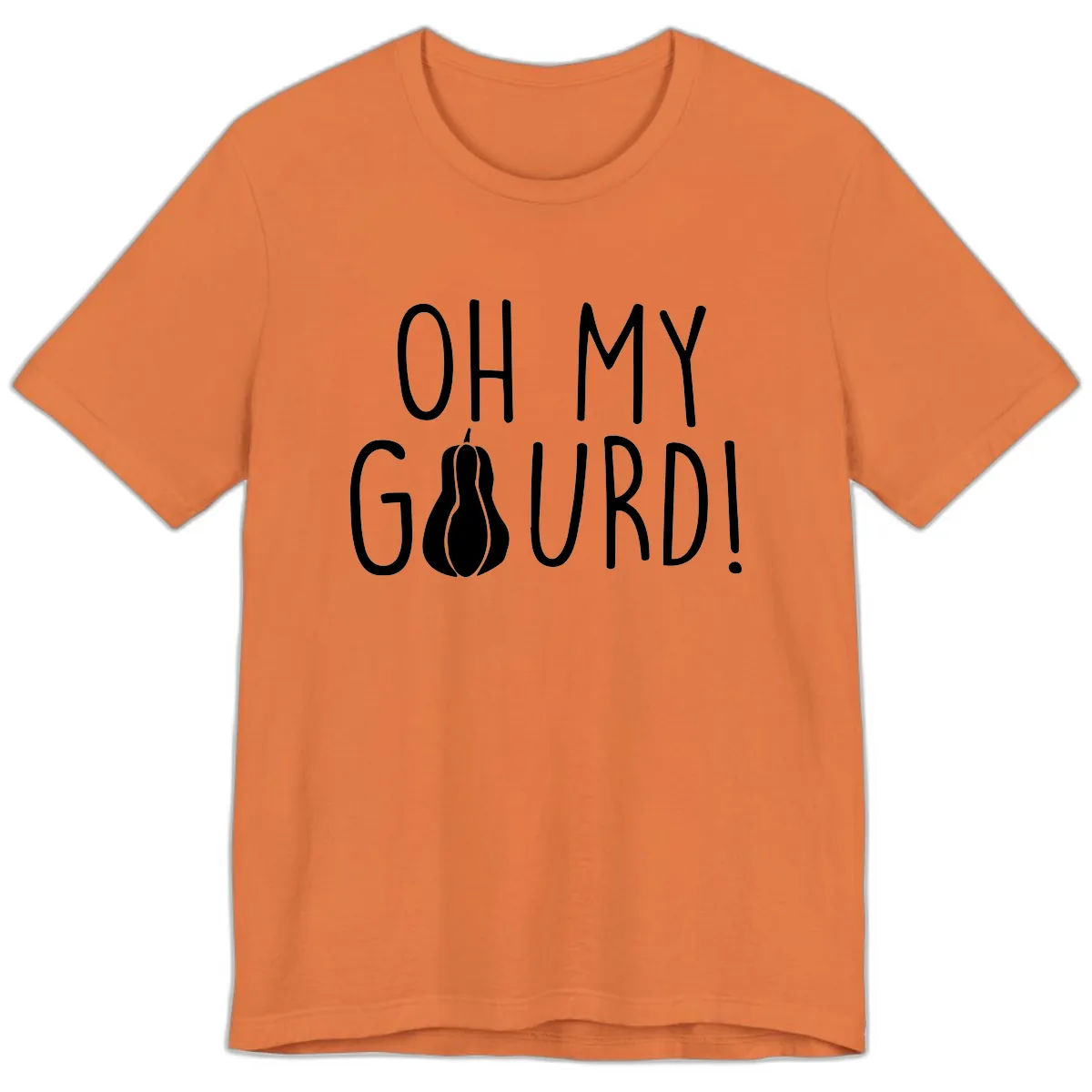 Oh My Gourd Thanksgiving Pun Design Premium T-Shirt in Burnt Orange